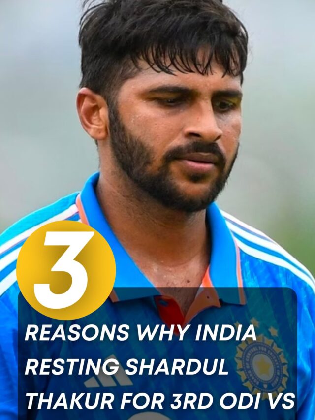 3 reasons why India resting Shardul Thakur for 3rd ODI